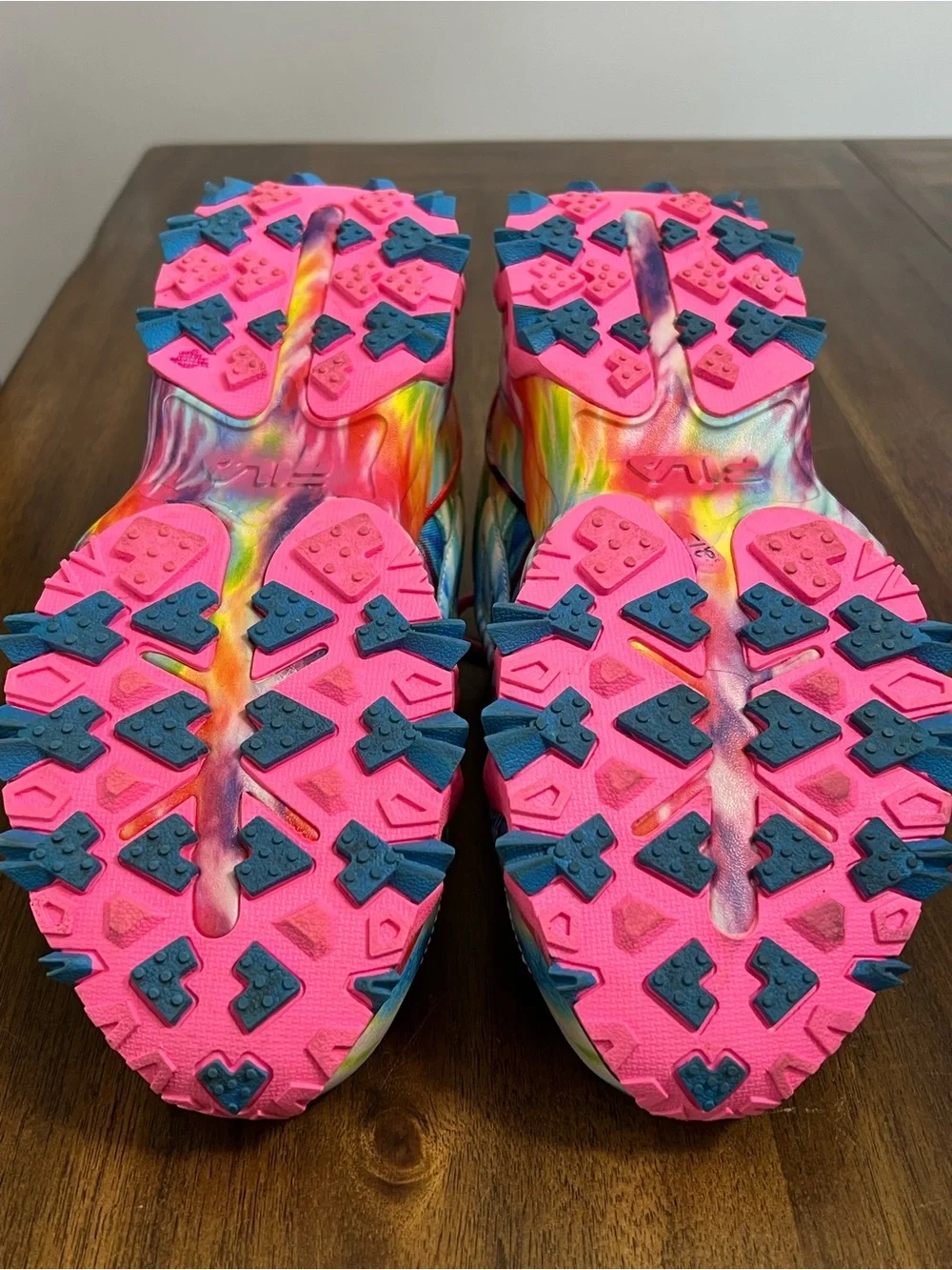 Fila Multicolor Tie Dye Sneakers 5JM01565-781 Womens Size 11